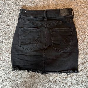 American Eagle, high waisted, black denim skirt, size 2 (small)